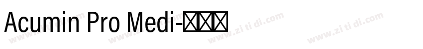 Acumin Pro Medi字体转换